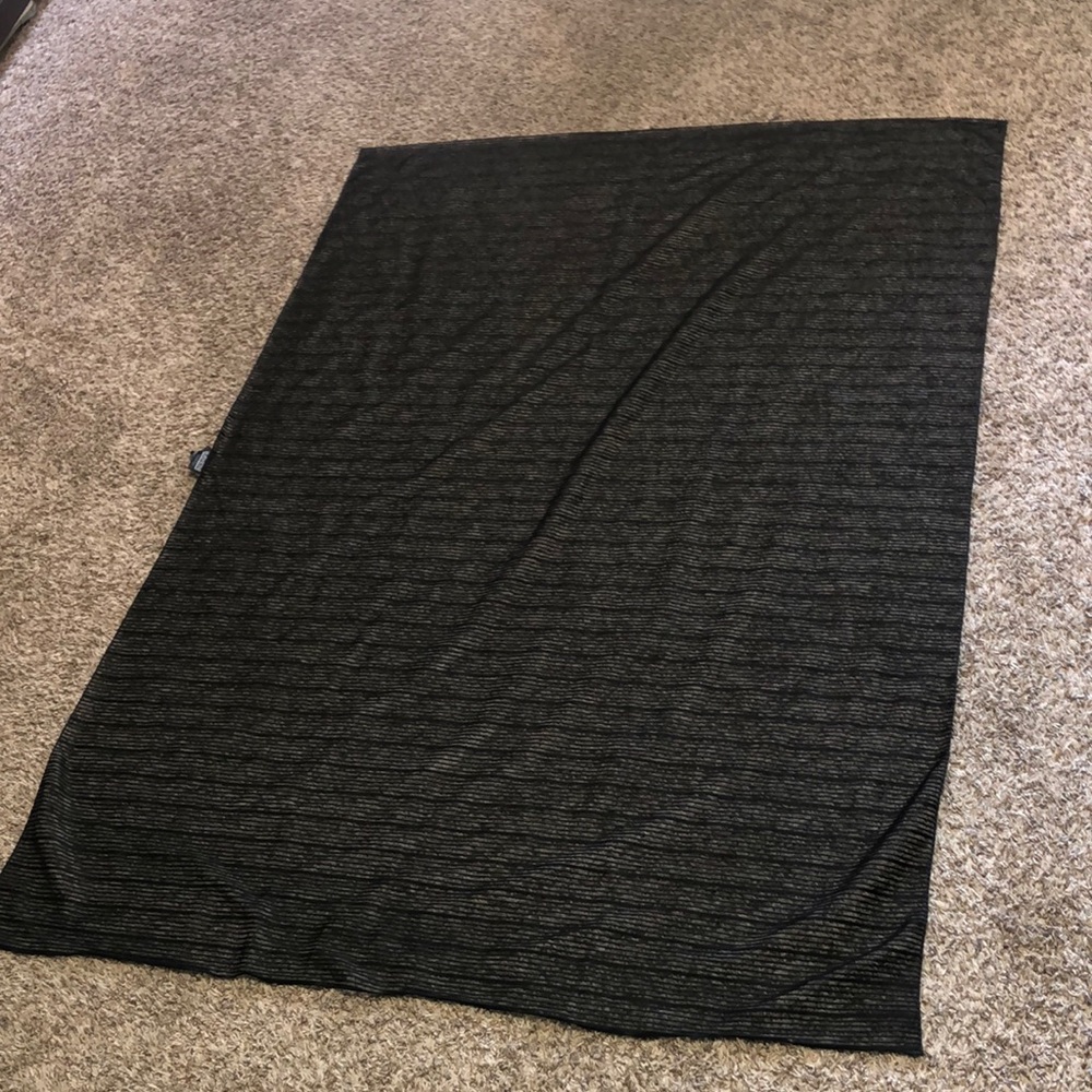 Beach Scene WRAP Black Scarf size 59” X 41”
